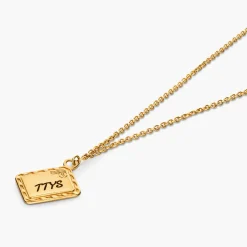 Sealed with a Kiss Necklace- Gold Vermeil