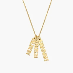 Singapore Chain Name Necklace - Gold Vermeil