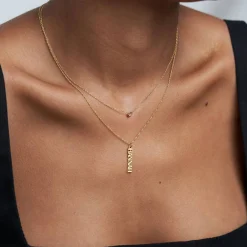 Singapore Chain Name Necklace - Gold Vermeil