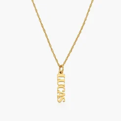 Singapore Chain Name Necklace - Gold Vermeil