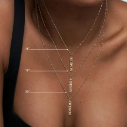 Singapore Chain Name Necklace - Gold Vermeil