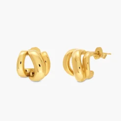 Small Billow Earrings - Gold Vermeil