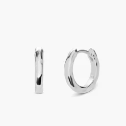 Small Classic Huggie - Silver