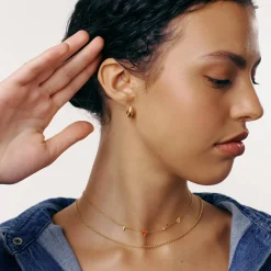 Small Dome Huggie - Gold Vermeil