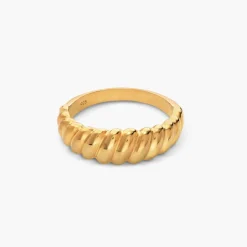 Small Pastry Dome Ring- Gold Vermeil