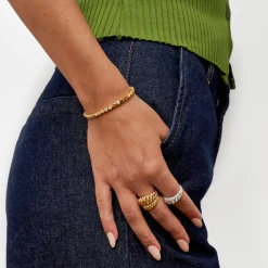 Small Pastry Dome Ring- Gold Vermeil