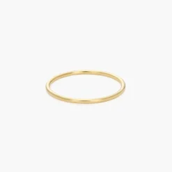 Smooth Hailey Stackable Ring - Gold Vermeil