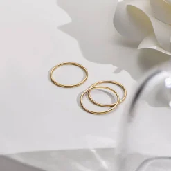 Smooth Hailey Stackable Ring - Gold Vermeil