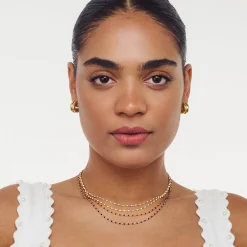 Soltale Bordeaux Enamel Chain- Gold Vermeil