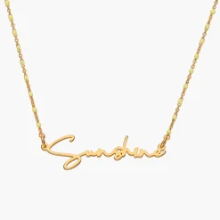 Soltale Butter Belle Name Necklace - Gold Vermeil