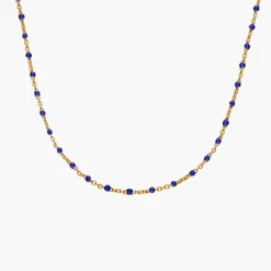 Soltale Royal Blue Enamel Chain- Gold Vermeil