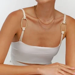 Soltale Royal Blue Enamel Chain- Gold Vermeil