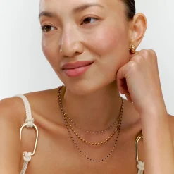 Soltale Royal Blue Enamel Chain- Gold Vermeil