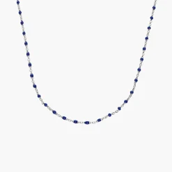 Soltale Royal Blue Enamel Chain- Silver