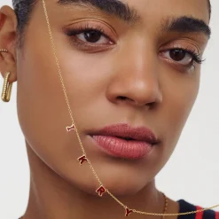 Sunrise Inez Initial Necklace - Gold Vermeil