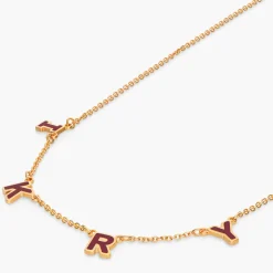 Sunrise Inez Initial Necklace - Gold Vermeil