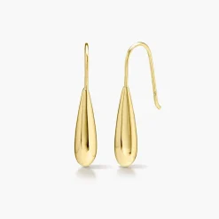 Teardrop Dangle Earrings - Gold Plated