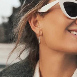 Teardrop Dangle Earrings - Gold Plated