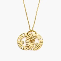 Tokens of Love Necklace with Diamond - Gold Vermeil