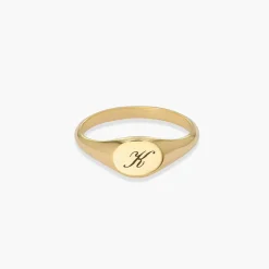 Tony Custom Initial Ring - 14k Solid Gold