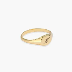 Tony Custom Initial Ring - 14k Solid Gold