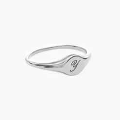 Tony Custom Initial Ring - Silver